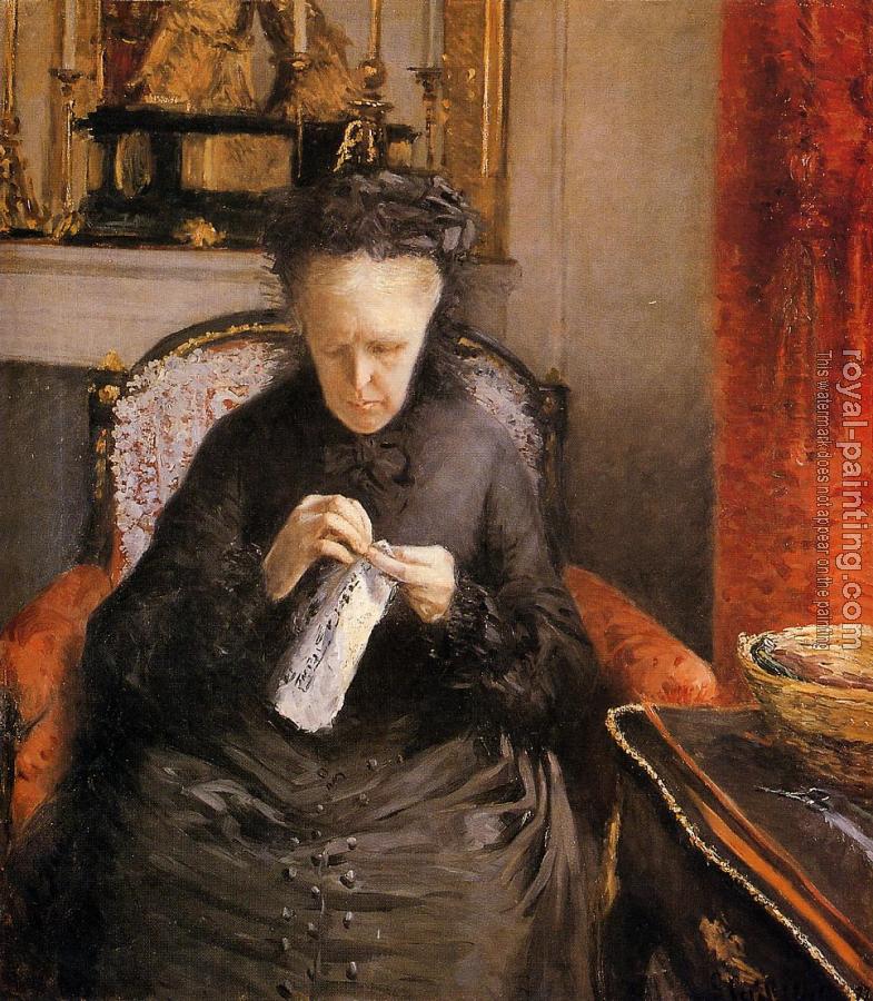 Gustave Caillebotte : Portait of Madame Martial Caillebote the artist's mother